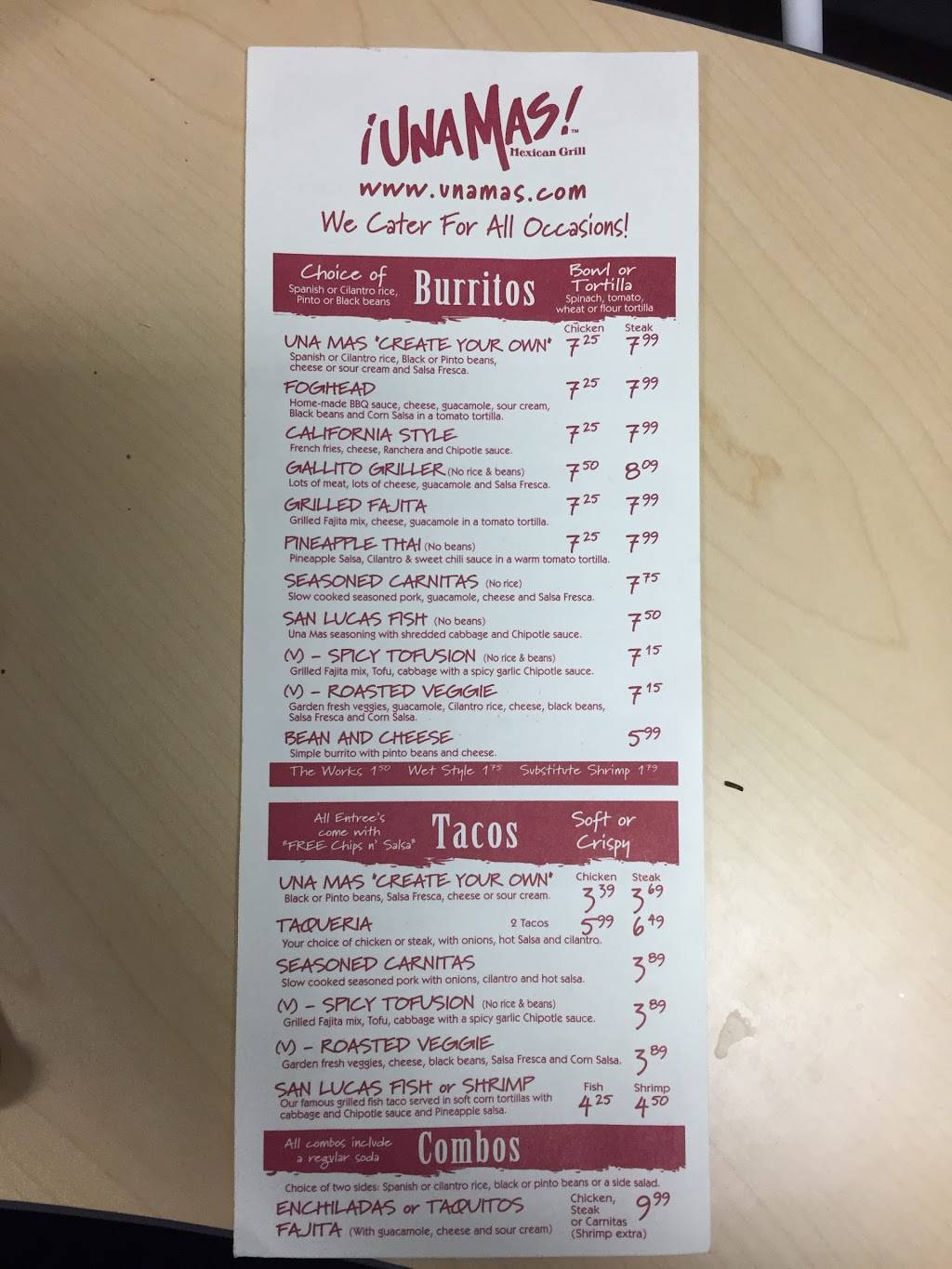 Una Mas Mexican Grill San Jose - 1st St | restaurant | 2559 N 1st St, San Jose, CA 95131, USA | 4089438226 OR +1 408-943-8226