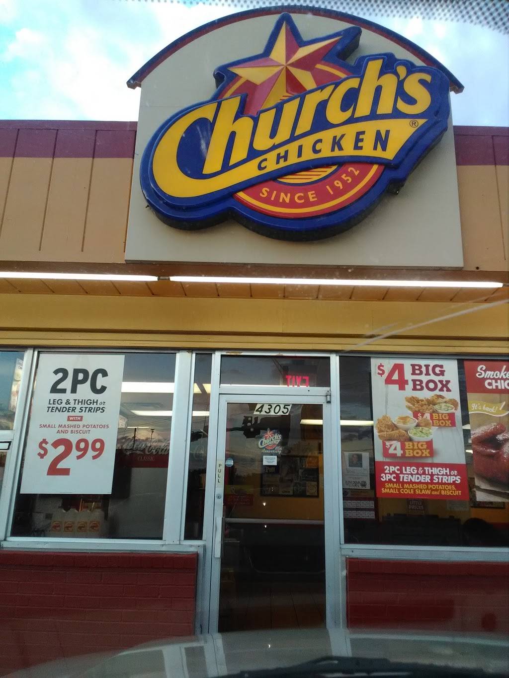 Churchs Chicken | restaurant | 4305 N Ben Jordan St, Victoria, TX 77901, USA | 3615757231 OR +1 361-575-7231