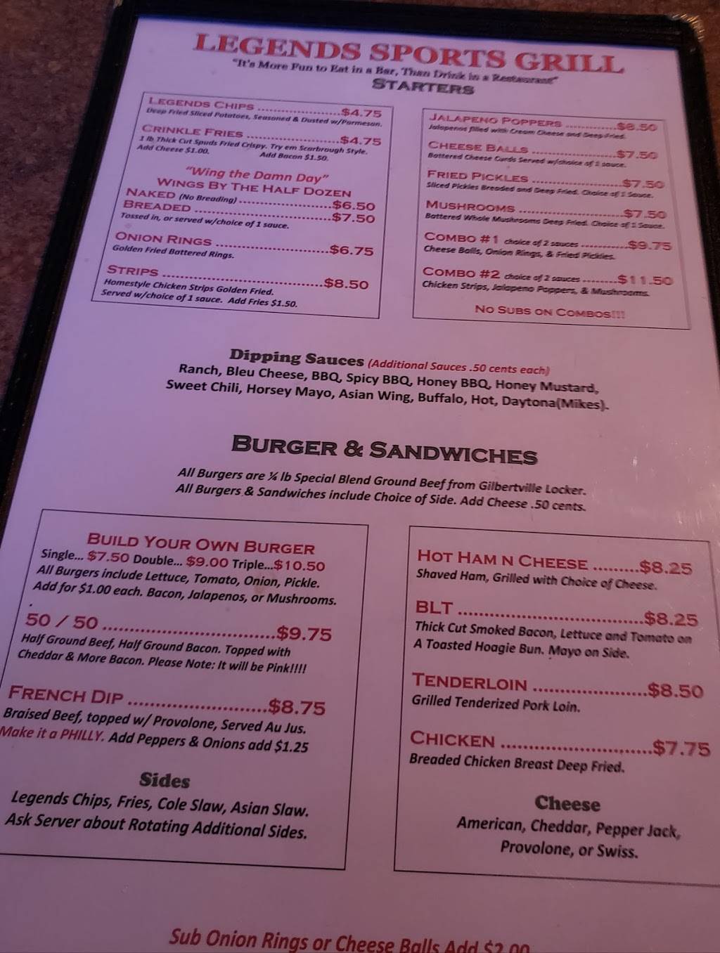 Legends Sports Grill | restaurant | 118 Commercial St, Waterloo, IA 50701, USA | 3192333352 OR +1 319-233-3352