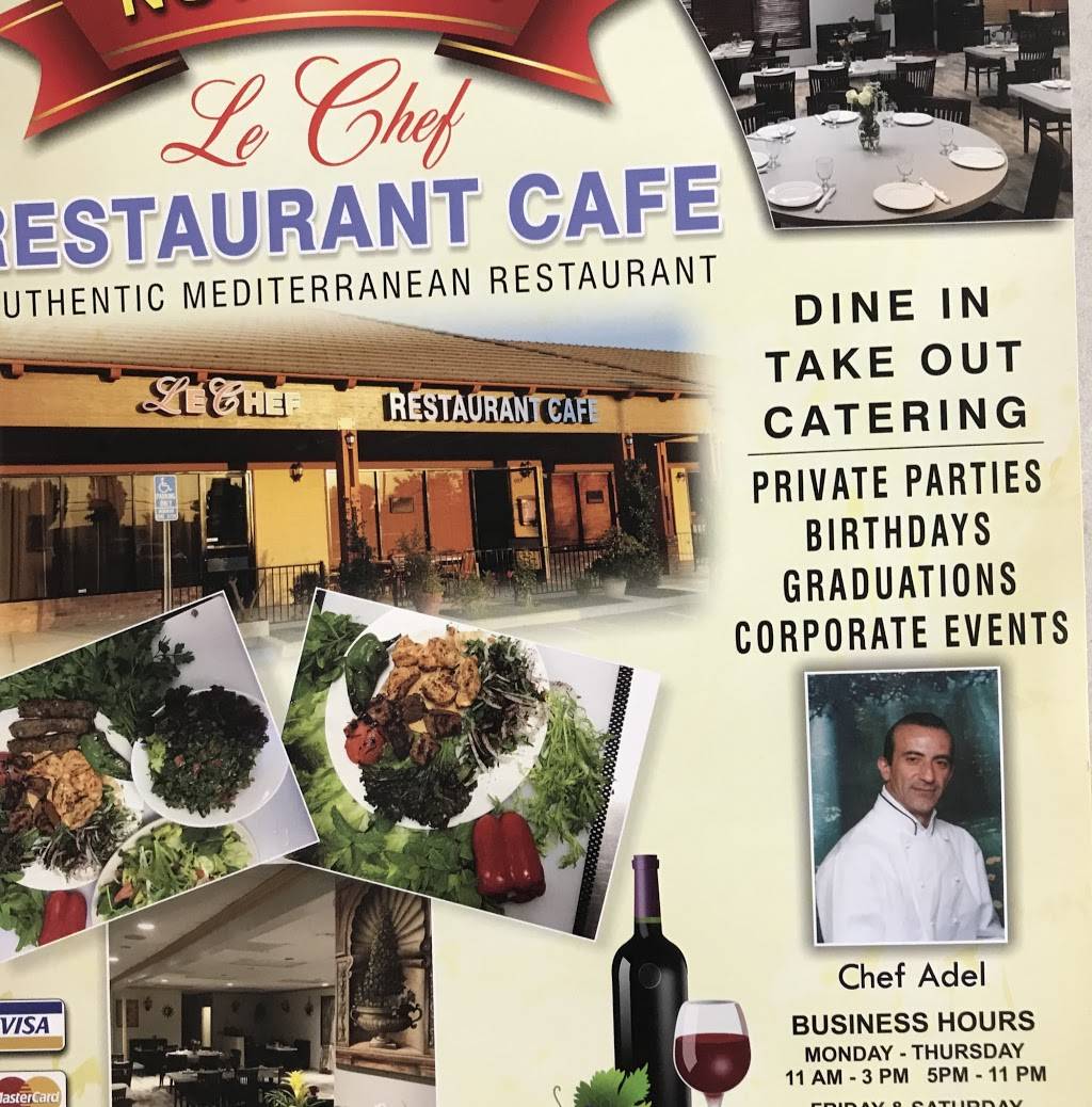 LE Chef Mediterranean | restaurant | 930 N Central Ave, Upland, CA 91786, USA | 9099811100 OR +1 909-981-1100