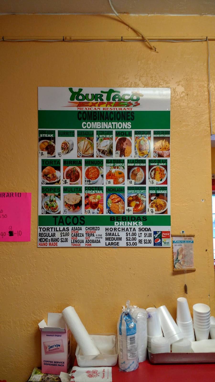 Your Taco Express | restaurant | 2809 Market St NE, Salem, OR 97301, USA | 5033634768 OR +1 503-363-4768