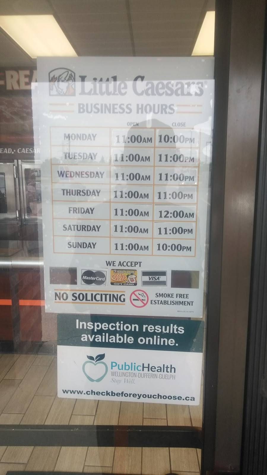 Little Caesars Pizza | meal takeaway | 130 Silvercreek Pkwy N, Guelph, ON N1H 7Y5, Canada | 5197639779 OR +1 519-763-9779