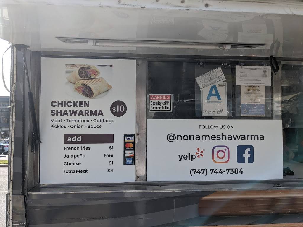 Noname Shawarma | restaurant | 1717 W Glenoaks Blvd, Glendale, CA 91201, USA | 7477447384 OR +1 747-744-7384