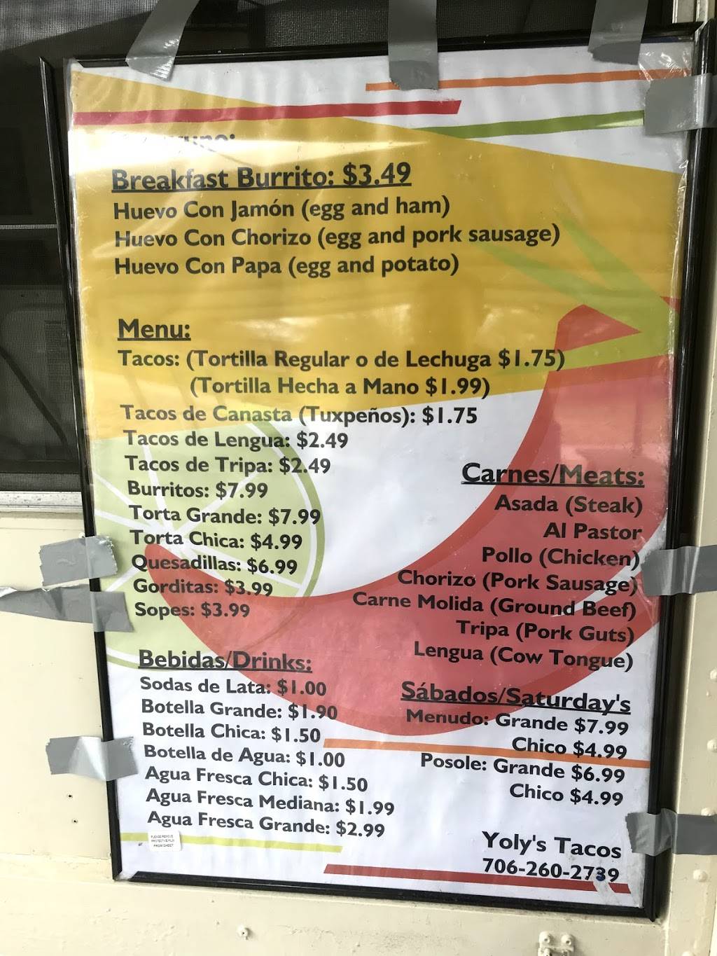 Yoly’s Tacos | restaurant | 2505 Antioch Rd, Dalton, GA 30721, USA | 7062602739 OR +1 706-260-2739