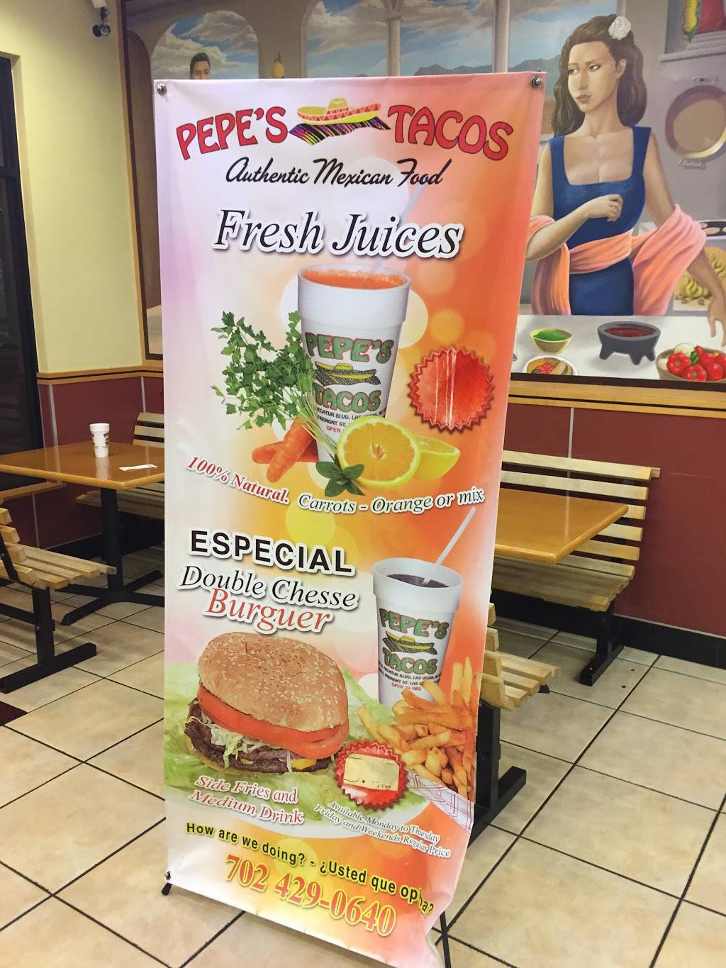 Pepes Tacos | restaurant | 4190 S Rainbow Blvd, Las Vegas, NV 89103, USA | 7026762003 OR +1 702-676-2003
