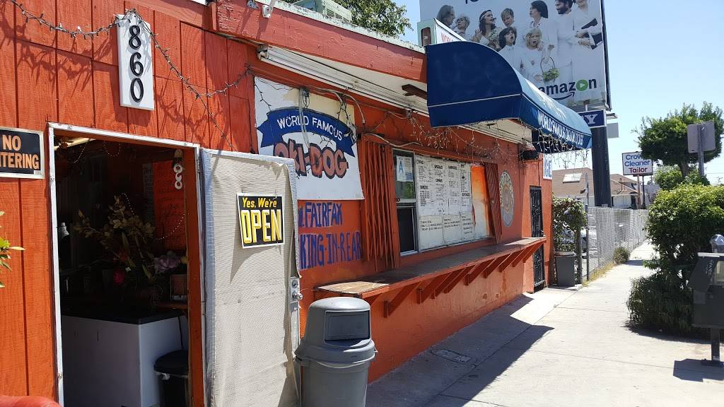 Oki Dog | restaurant | 860 N Fairfax Ave, Los Angeles, CA 90046, USA | 3236554166 OR +1 323-655-4166