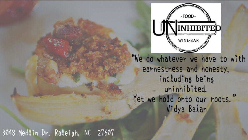 Uninhibited Tapas Bar | restaurant | 3048 Medlin Dr, Raleigh, NC 27607, USA | 9198905203 OR +1 919-890-5203