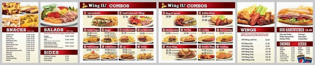 Wing It! | restaurant | 7201 Aaron aronov Dr #27-A, Fairfield, AL 35064, USA | 2059234364 OR +1 205-923-4364