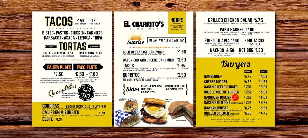 El charrito’s Taqueria | restaurant | 2322, 9790 Walnut St, Dallas, TX 75243, USA | 2147772930 OR +1 214-777-2930