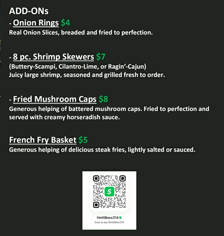 Hott Boxx | restaurant | 2206 Indiana Ave, St. Louis, MO 63104, USA | 3142702842 OR +1 314-270-2842