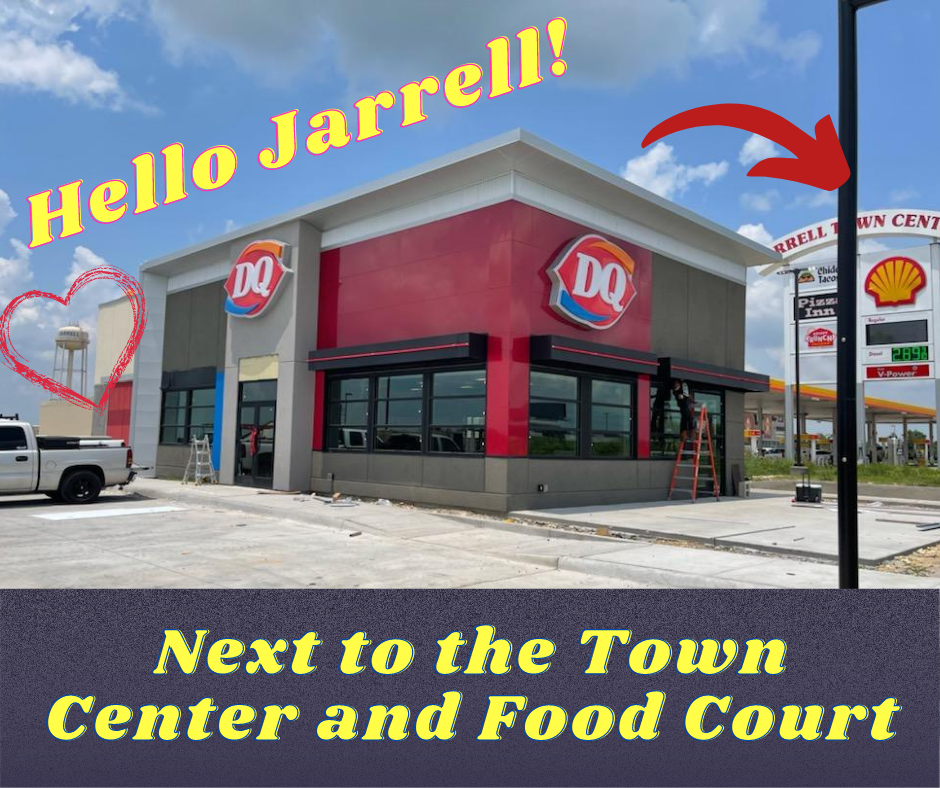 Dairy Queen - Jarrell | restaurant | 104 Town Center Blvd, Jarrell, TX 76537, USA | 5129488167 OR +1 512-948-8167