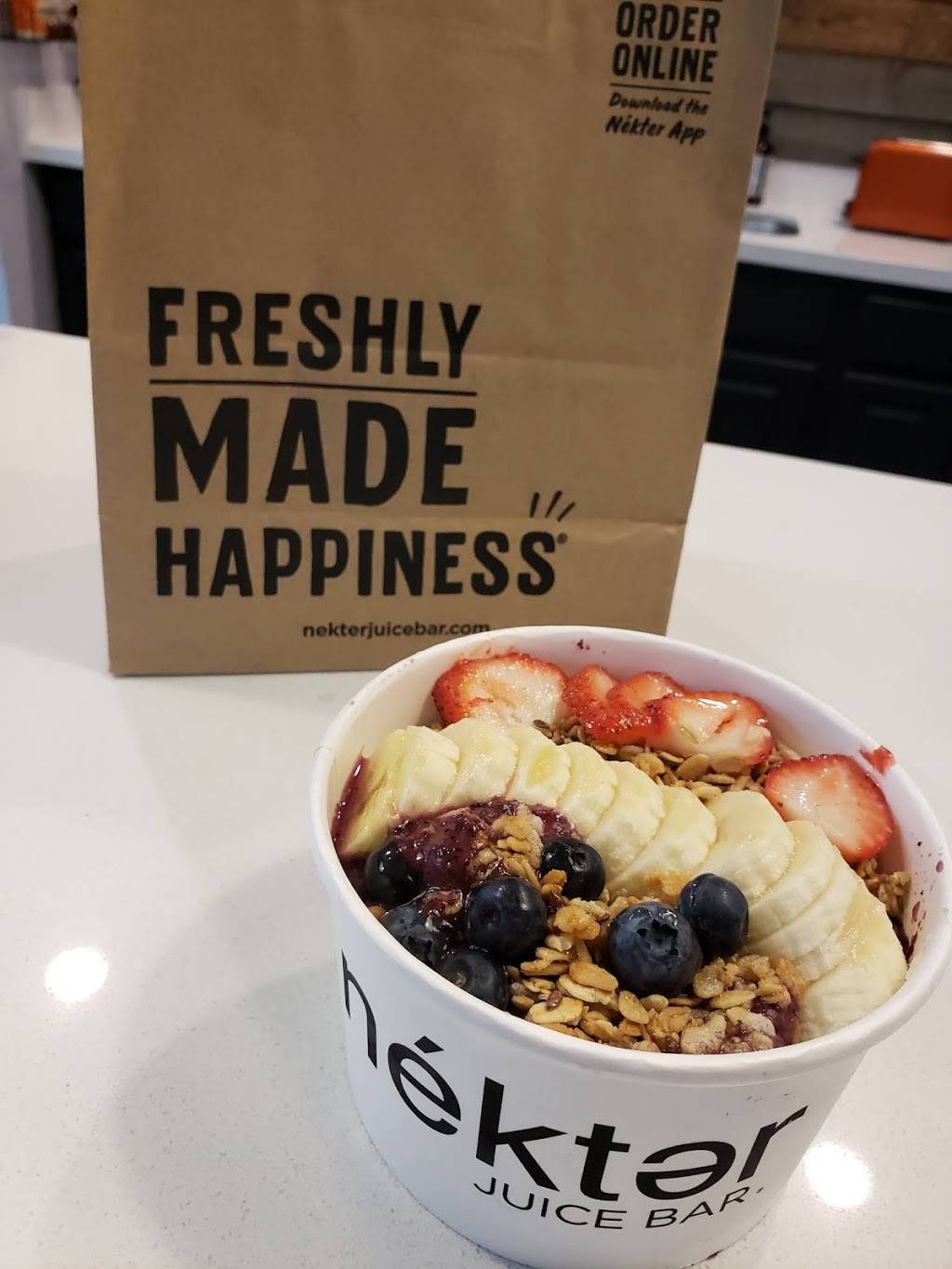 Nekter Juice Bar | cafe | 2000 E Rio Salado Pkwy #1213, Tempe, AZ 85281, USA | 4807715900 OR +1 480-771-5900