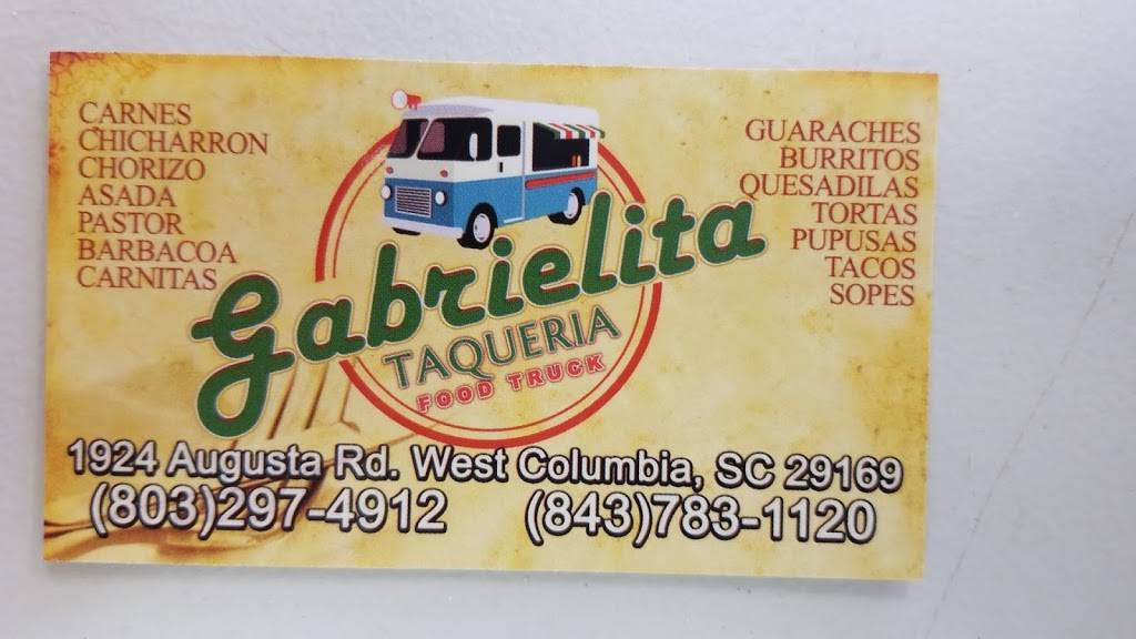 Taqueria Gabrielita | restaurant | 1924 Augusta Rd, West Columbia, SC 29169, USA | 8032974912 OR +1 803-297-4912