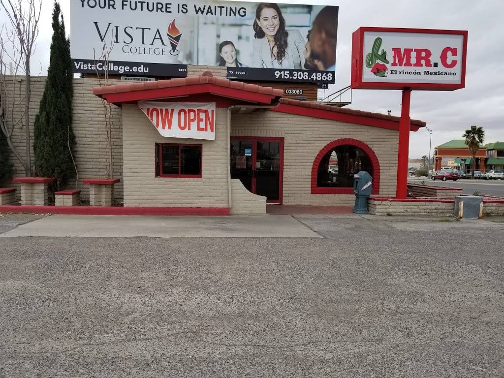 Mr. C El Rincon Mexicano | restaurant | 6128 Montana Ave, El Paso, TX 79925, USA | 9153037260 OR +1 915-303-7260