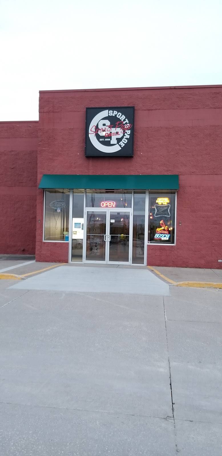 Sports Page | restaurant | 224 IA-92, Winterset, IA 50273, USA | 5154624673 OR +1 515-462-4673