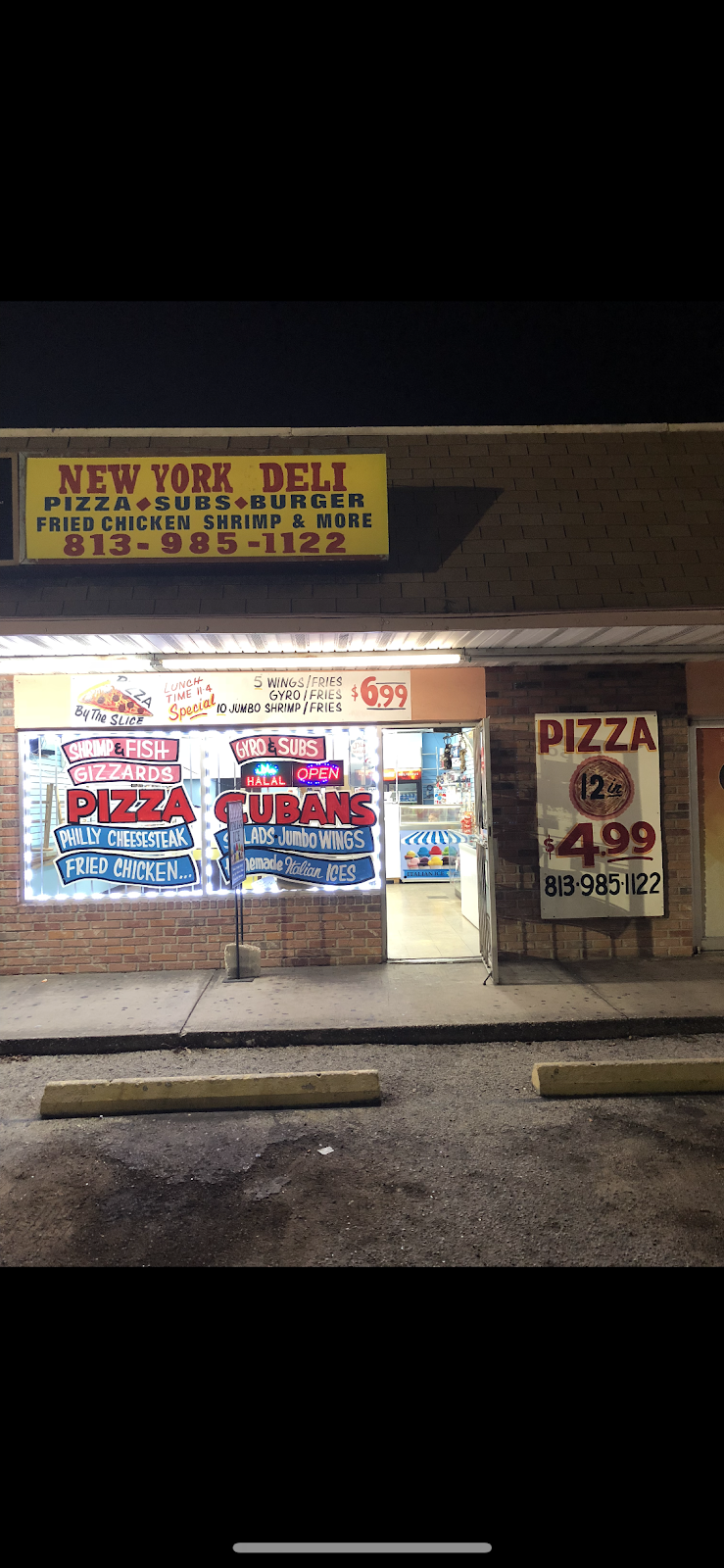 New York Style Pizza | meal delivery | 5008 E Sligh Ave, Tampa, FL 33617, USA | 8139851122 OR +1 813-985-1122