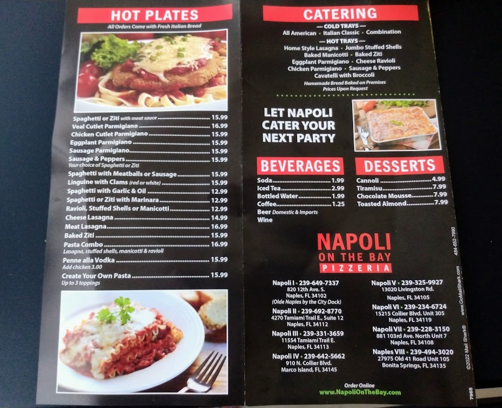 Napoli on the Bay VIII | restaurant | 27975 Old 41 Rd, Bonita Springs, FL 34135, USA | 2394943020 OR +1 239-494-3020