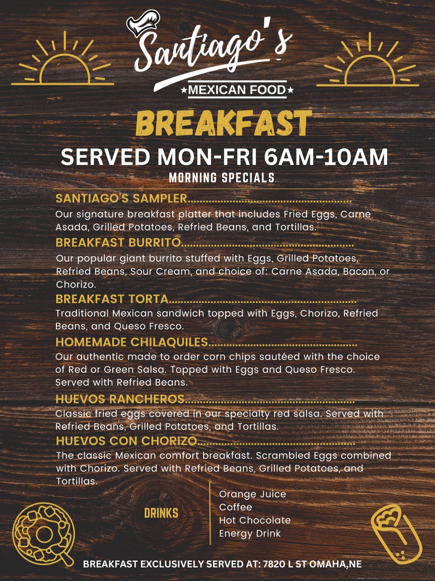 Santiagos Mexican Food | restaurant | South 36th and, Jefferson St, Omaha, NE 68107, USA | 4026896111 OR +1 402-689-6111