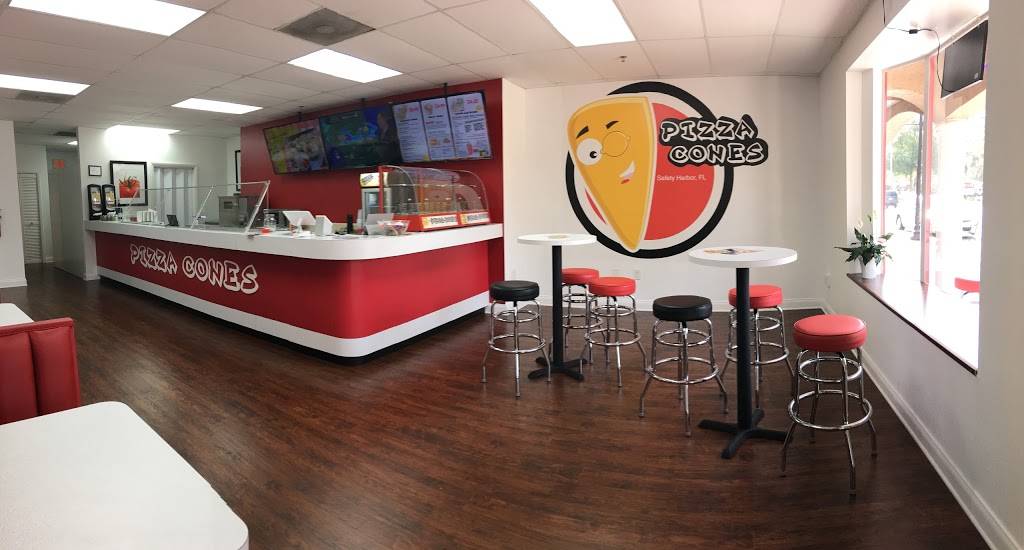 Pizza Cones | restaurant | 500 Main St, Safety Harbor, FL 34695, USA | 7273515878 OR +1 727-351-5878