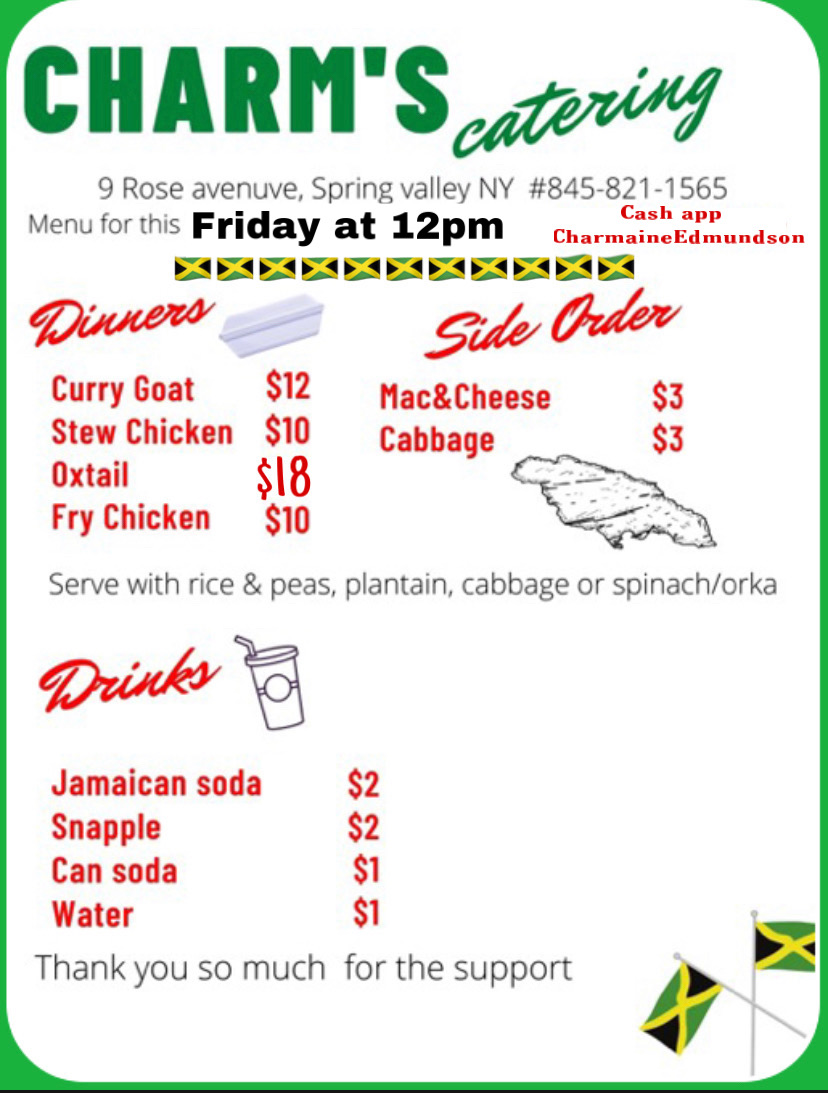 Charms Catering | restaurant | 9 Rose Ave, Spring Valley, NY 10977, USA | 8457775579 OR +1 845-777-5579