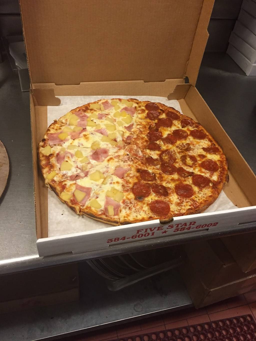 Five Star Pizza House & Restaurant | restaurant | 976 Park Ave, Bridgeport, CT 06604, USA | 2033846001 OR +1 203-384-6001