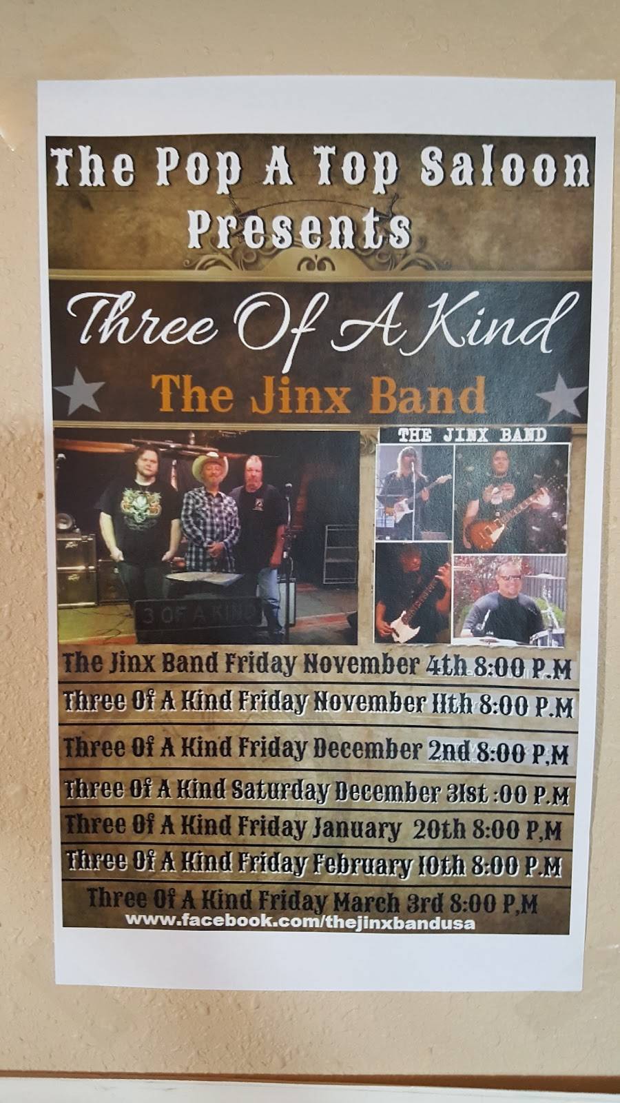 Pop A Top Saloon | restaurant | 18600 US-24, Peyton, CO 80831, USA | 7197492153 OR +1 719-749-2153