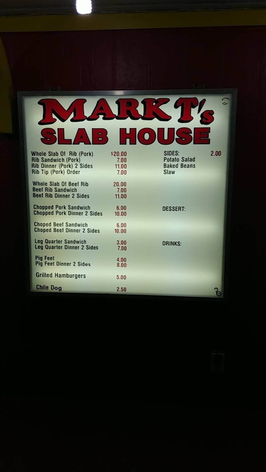Marks Slab House | restaurant | 4912 Preston Hwy, Louisville, KY 40213, USA | 5029621069 OR +1 502-962-1069