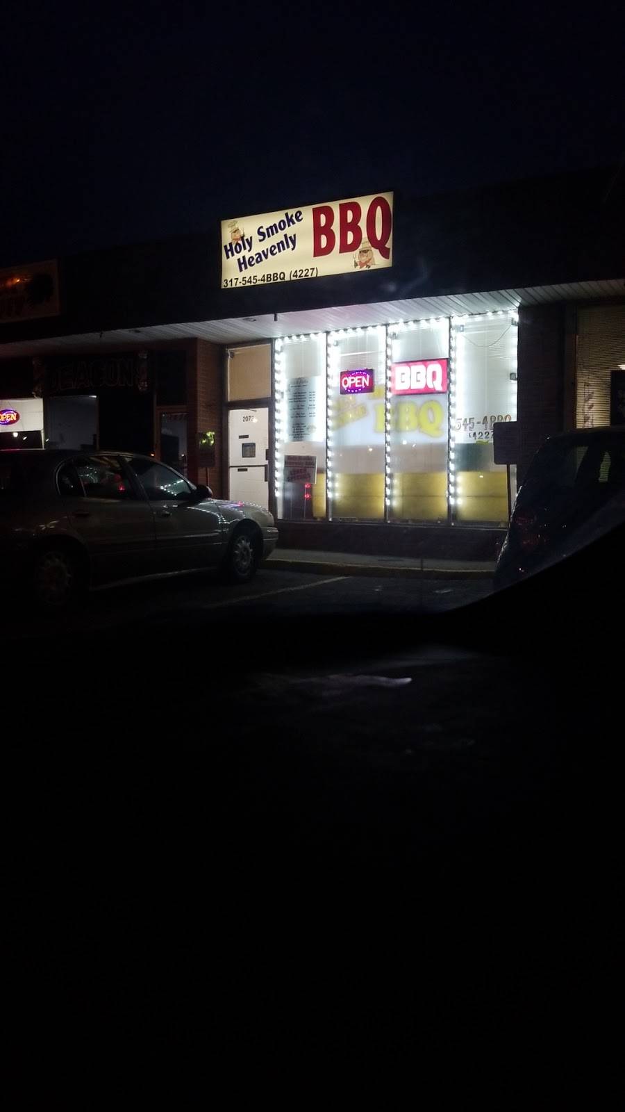 Holy Smoke Heavenly BBQ | restaurant | 2073 N Emerson Ave, Indianapolis, IN 46218, USA | 3175454227 OR +1 317-545-4227