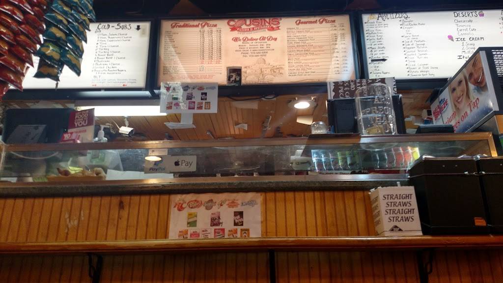 Cousins Pizza & Restaurant | restaurant | 543 Bloomfield Ave, Bloomfield, NJ 07003, USA | 9736808200 OR +1 973-680-8200