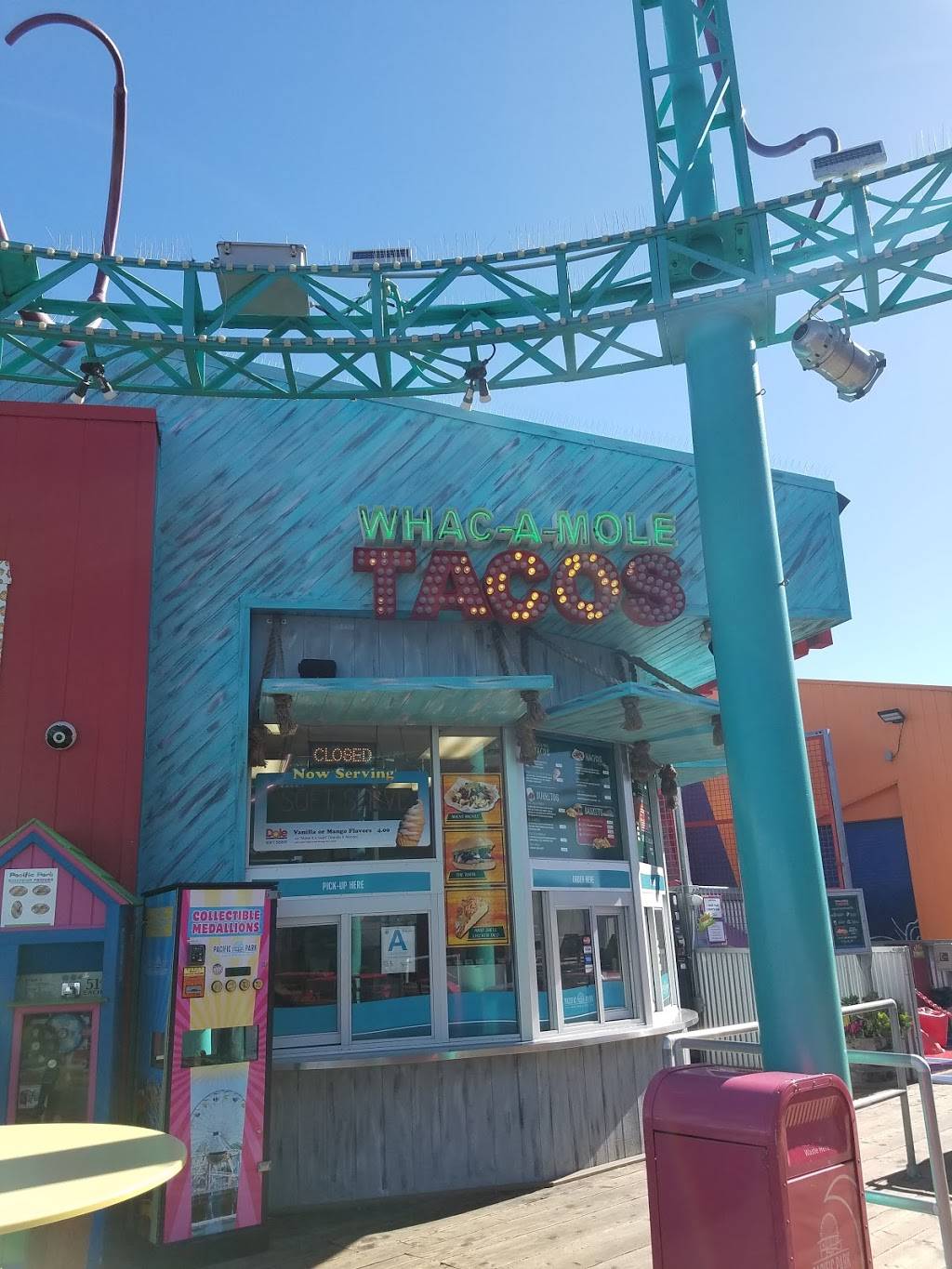 Whac-A-Mole Tacos | restaurant | 380 Santa Monica Pier Suite 5, Santa Monica, CA 90401, USA | 3102608744 OR +1 310-260-8744
