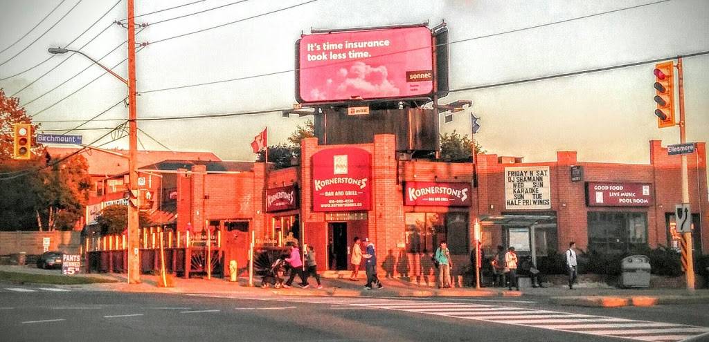 Kornerstones Bar & Grill | restaurant | 1601 Birchmount Rd, Scarborough, ON M1P 2H5, Canada | 4168404238 OR +1 416-840-4238