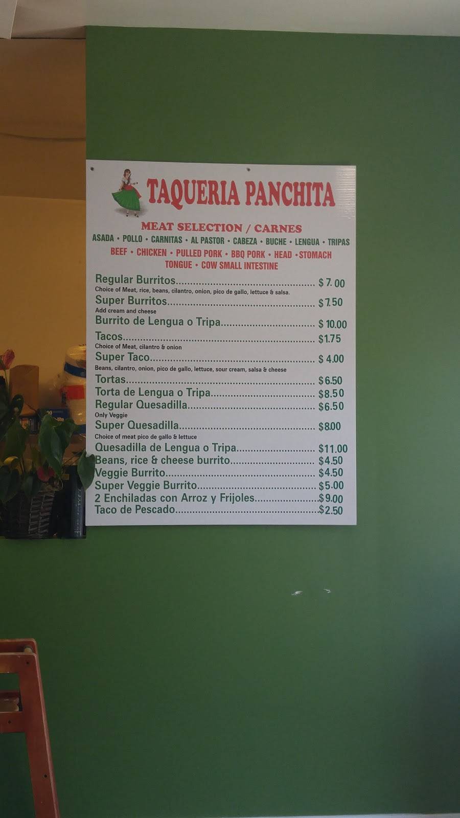 Taqueria Panchita | restaurant | 162 W A St, Dixon, CA 95620, USA | 7076935058 OR +1 707-693-5058