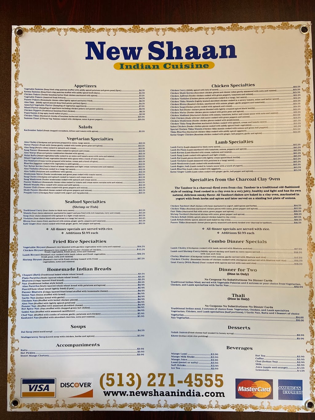 New Shaan Indian Cuisine | restaurant | 3972 Red Bank Rd Suite C, Cincinnati, OH 45227, USA | 5132714555 OR +1 513-271-4555