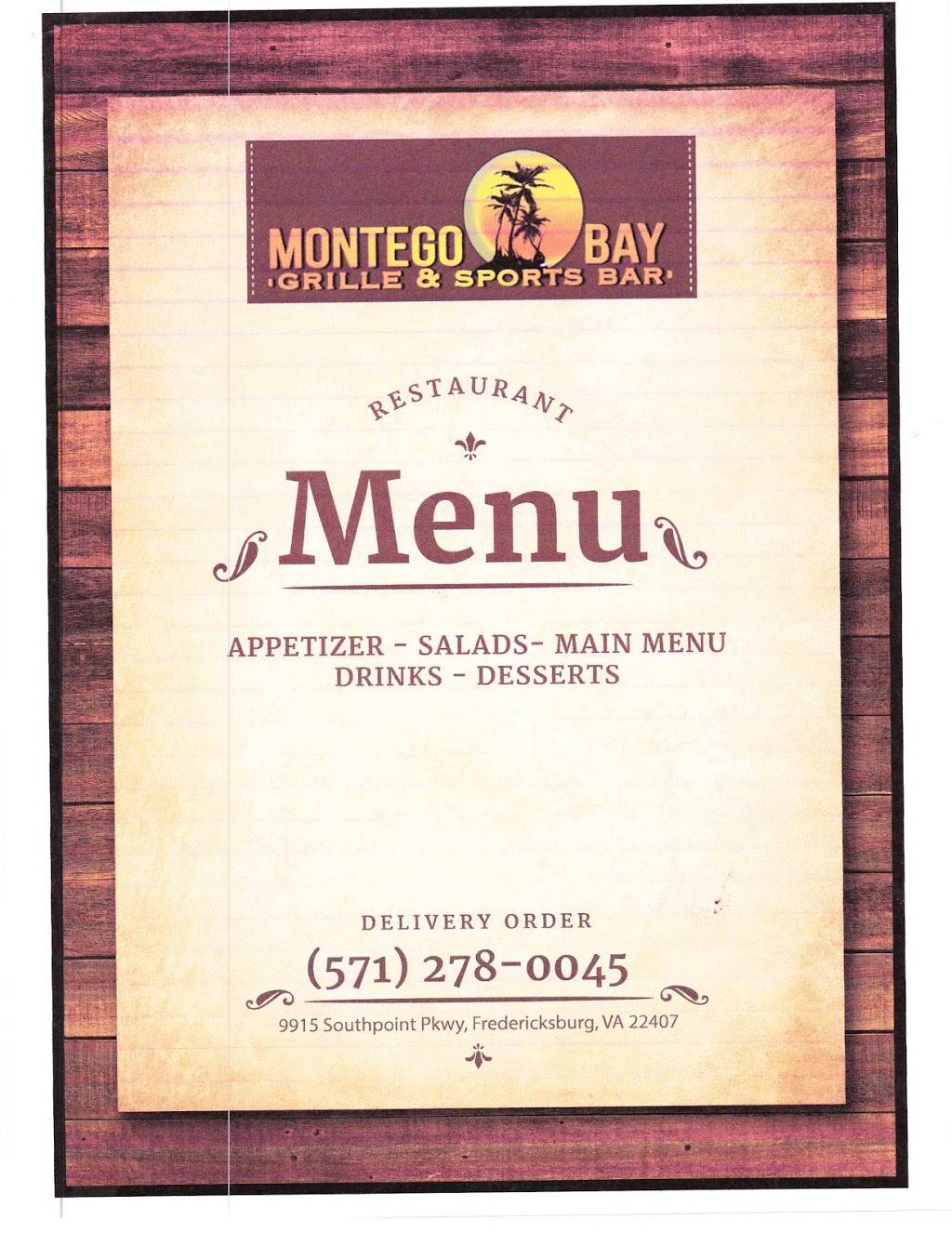 Montego Bay, Grille & Sports Bar | restaurant | 9915 Southpoint Pkwy, Fredericksburg, VA 22407, USA | 5712780045 OR +1 571-278-0045