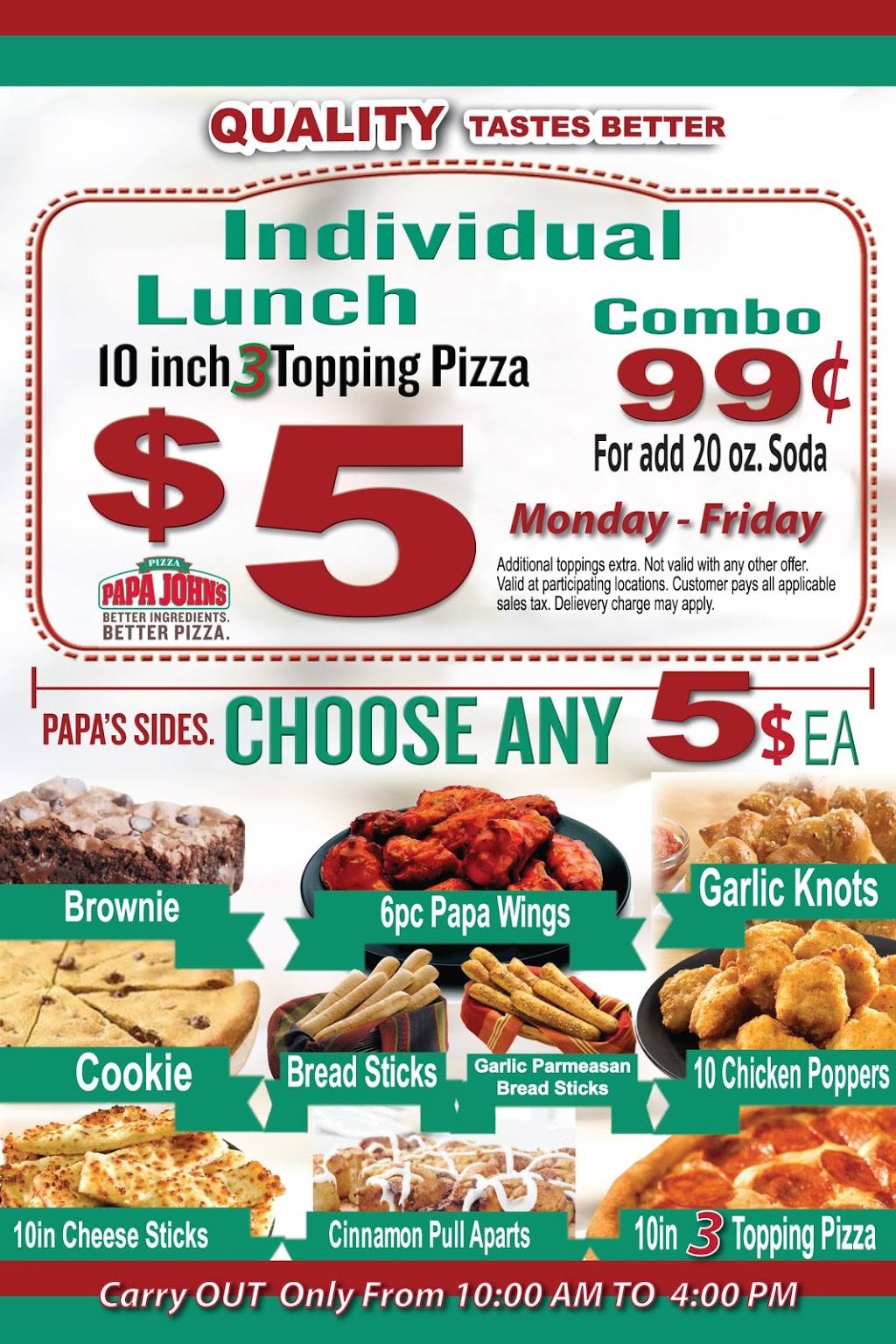 Papa johns Pizza | restaurant | 4020 E 7th St, Long Beach, CA 90804, USA | 5626211112 OR +1 562-621-1112