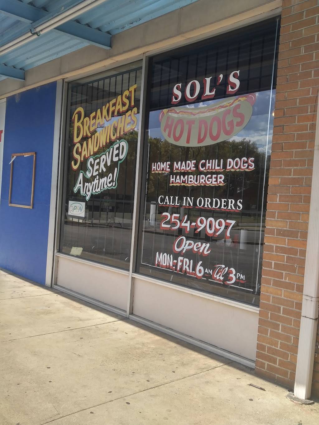 Sols Hot Dogs | restaurant | 3002 12th Ave N, Birmingham, AL 35234, USA | 2052549097 OR +1 205-254-9097
