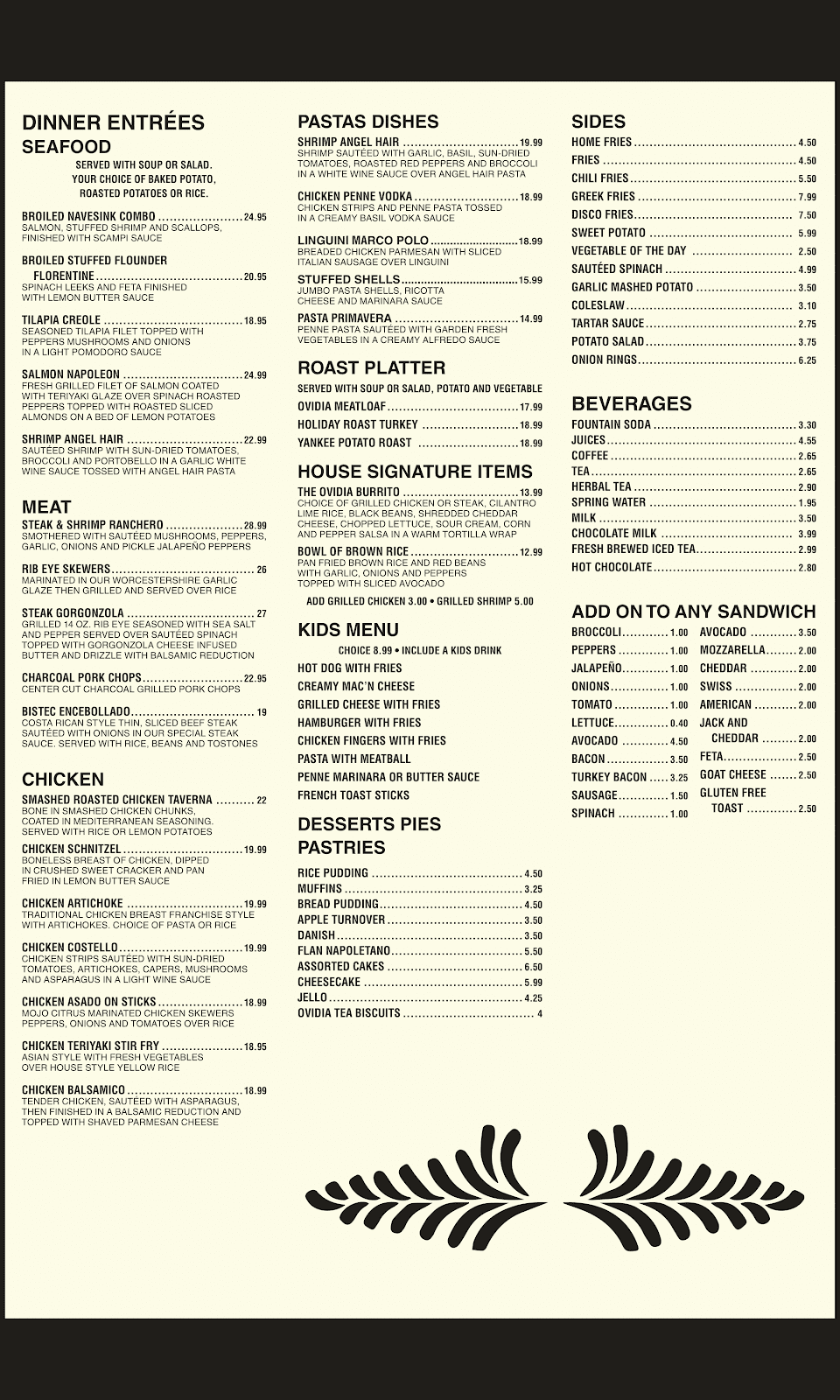 Ovidia Restaurant | restaurant | 98 Maple Pl, Keyport, NJ 07735, USA | 7322171387 OR +1 732-217-1387