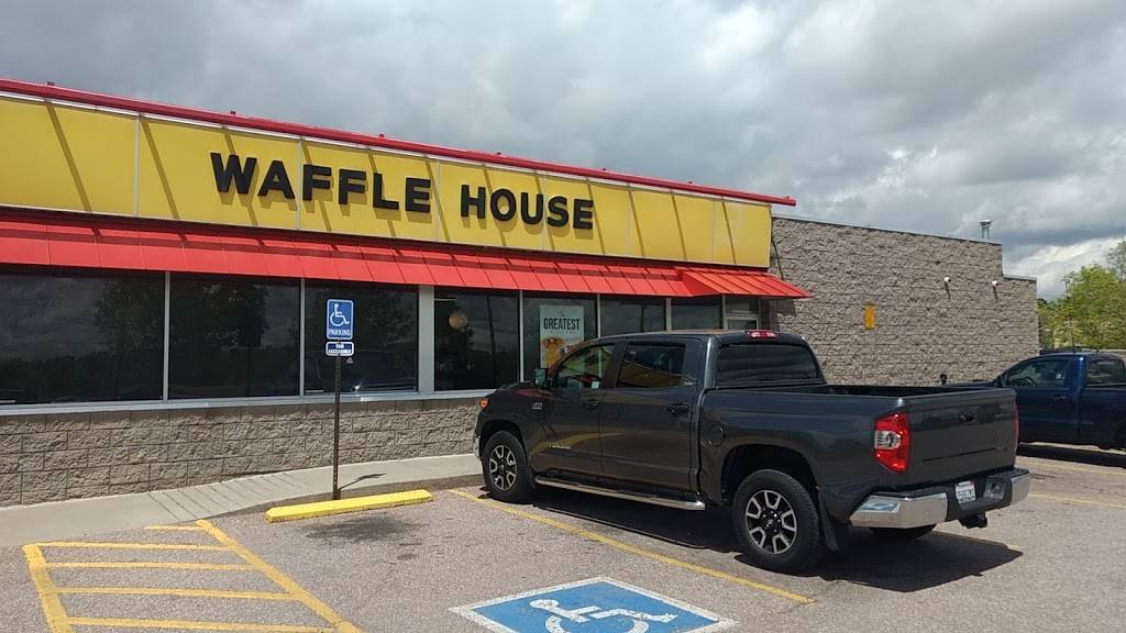 Waffle House | meal takeaway | 1039 Space Center Dr, Colorado Springs, CO 80915, USA | 7196380316 OR +1 719-638-0316