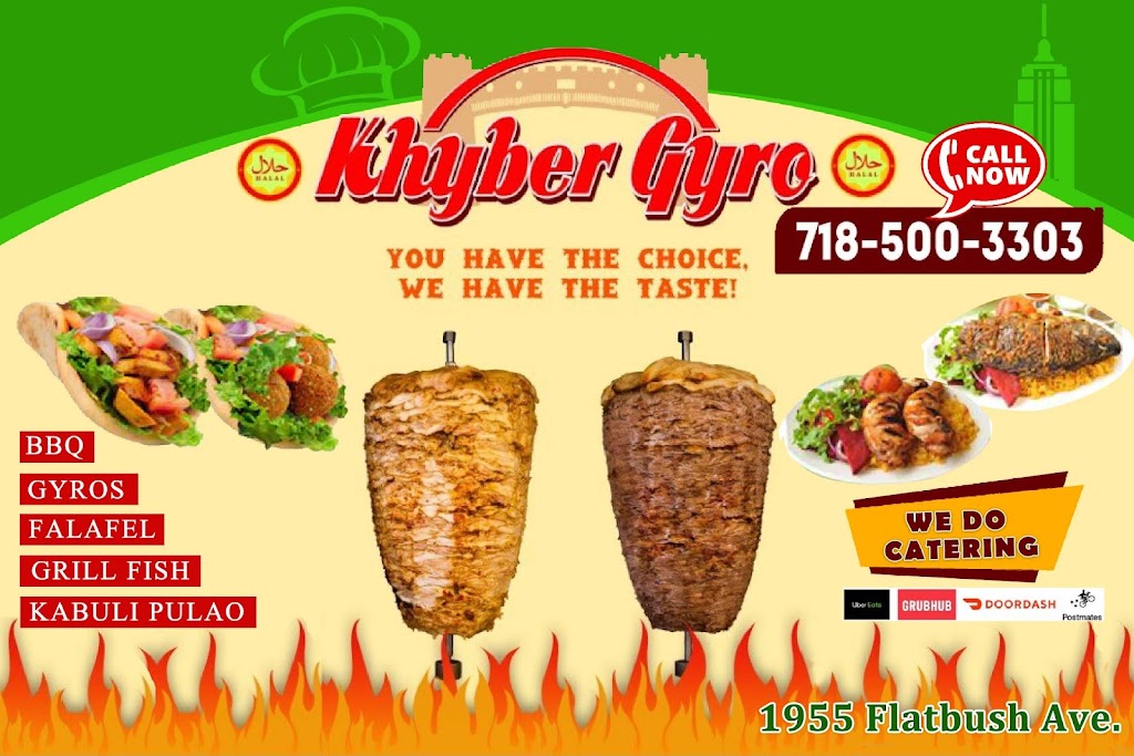 Khyber Gyro | restaurant | 1955 Flatbush Ave, Brooklyn, NY 11234, USA | 7185003303 OR +1 718-500-3303