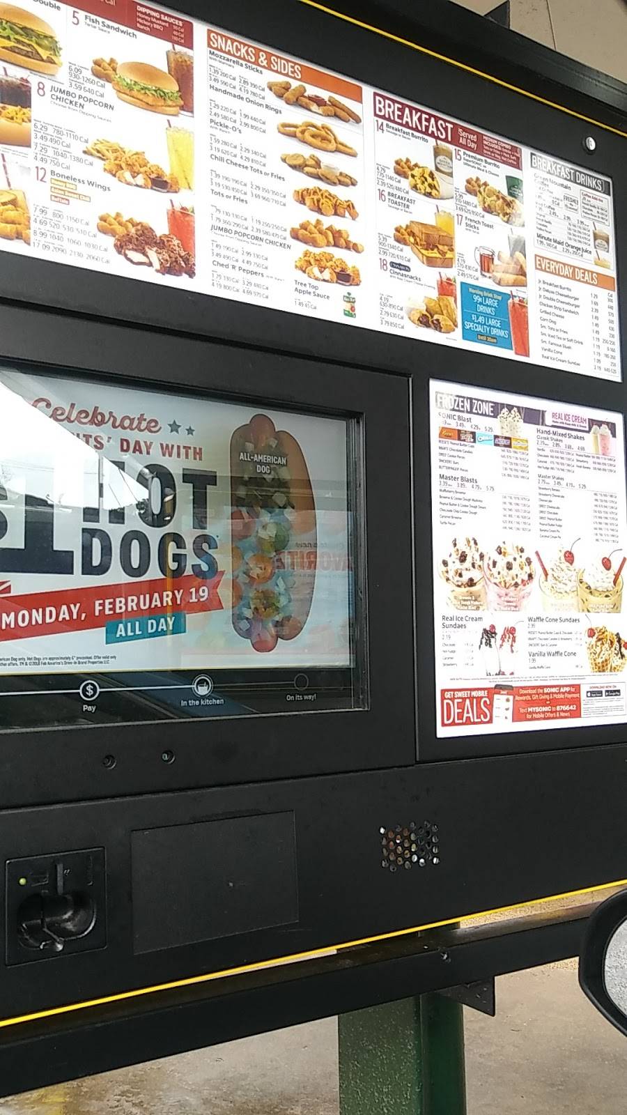 Sonic Drive-In | restaurant | 1916 Hwy 45 N, Columbus, MS 39701, USA | 6623273026 OR +1 662-327-3026