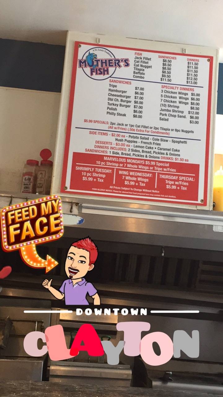 Mother’s Fish | restaurant | 6 S Central Ave, Clayton, MO 63105, USA | 3144997074 OR +1 314-499-7074
