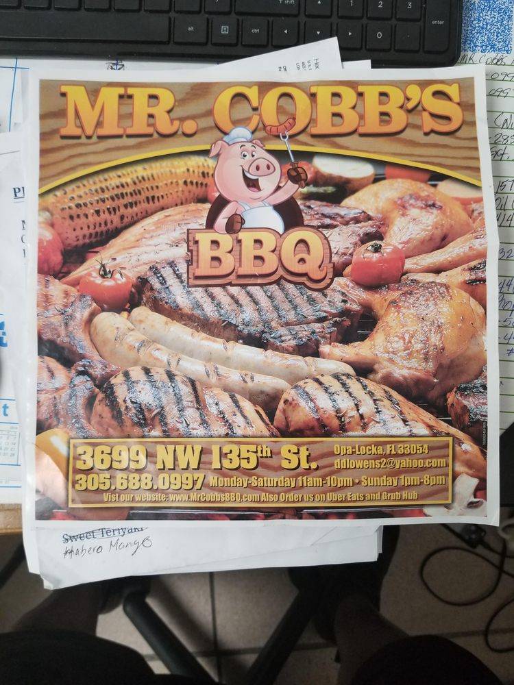 Mr. Cobbs BBQ & Wings | restaurant | 3699 NW 135th St A, Opa-locka, FL 33054, USA | 3056880997 OR +1 305-688-0997