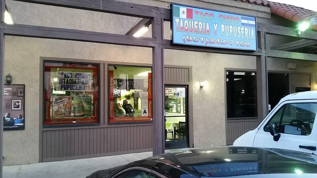 Taco Chiro Taqueria y Pupuseria | restaurant | 14051 Indian St M, Moreno Valley, CA 92553, USA | 9512437150 OR +1 951-243-7150