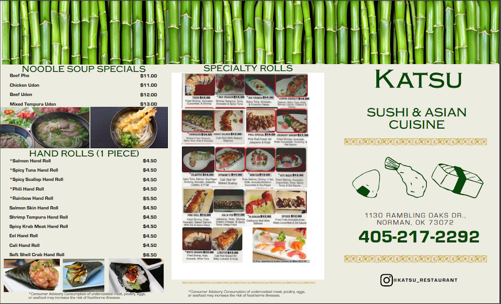 Katsu | restaurant | 1130 Rambling Oaks Dr, Norman, OK 73072, USA | 4052172292 OR +1 405-217-2292