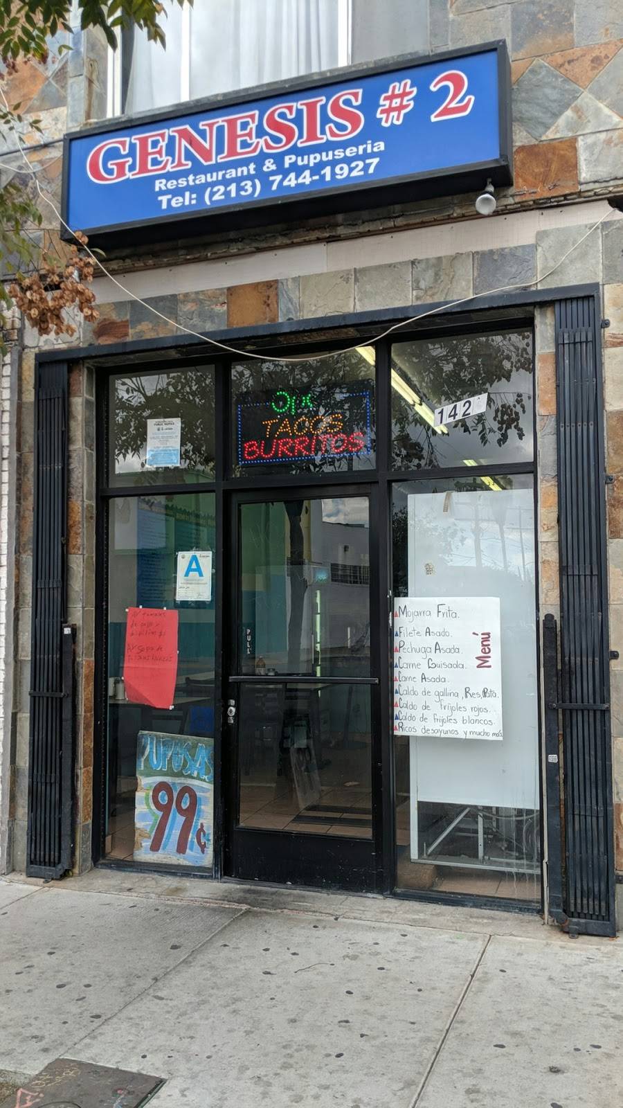 Pupusas Genesis #2 | restaurant | 1423 Pico Blvd, Los Angeles, CA 90015, USA | 2137441927 OR +1 213-744-1927