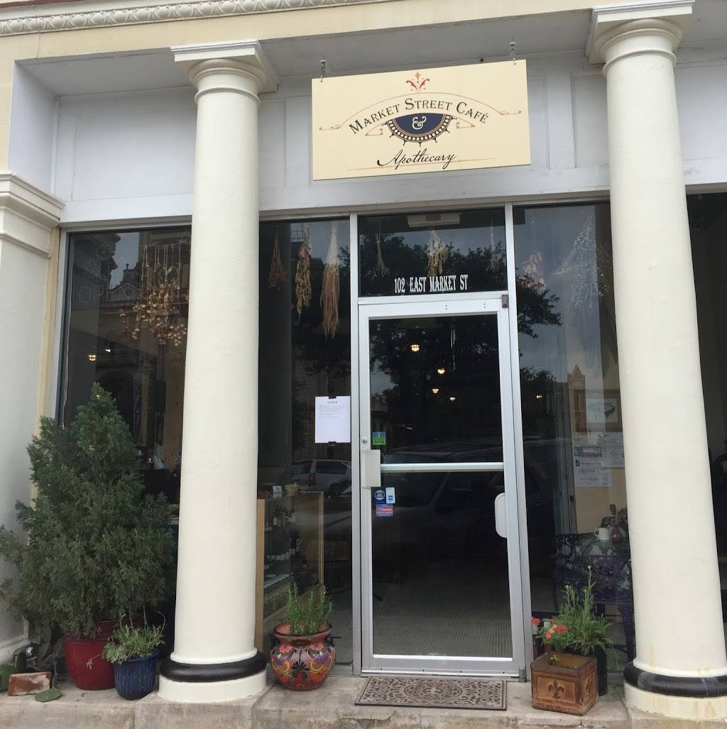 Market Street Cafe & Apothecary | restaurant | 102 E Market St, Lockhart, TX 78644, USA | 5126683065 OR +1 512-668-3065
