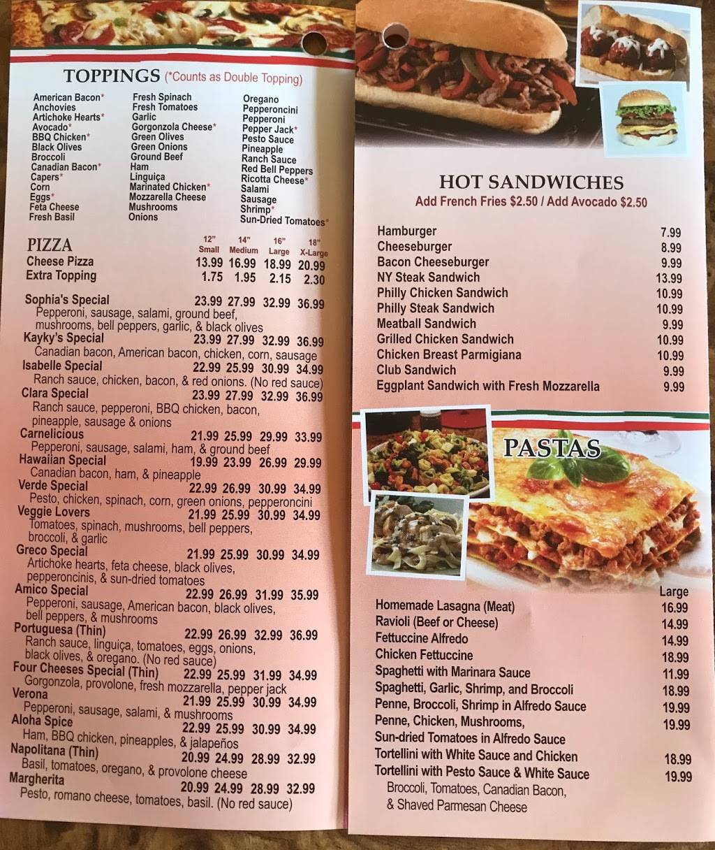 Sophias Pizzeria | restaurant | 1934 Ocean Ave, San Francisco, CA 94127, USA | 4155874992 OR +1 415-587-4992