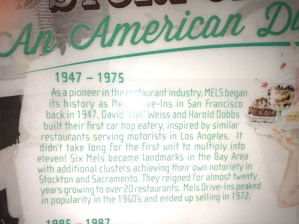 The Original Mels Diner | restaurant | 1501 Travis Blvd Suite 2, Fairfield, CA 94533, USA | 7074254452 OR +1 707-425-4452