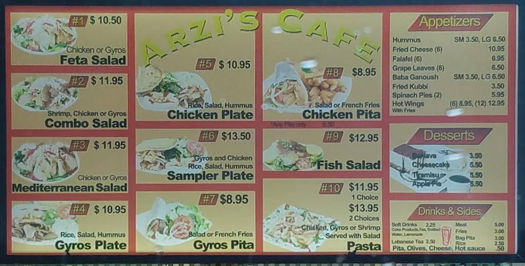 Arzis Greek and Lebanese Restaurant | restaurant | 14409 Wax Rd g, Baton Rouge, LA 70818, USA | 2252622794 OR +1 225-262-2794