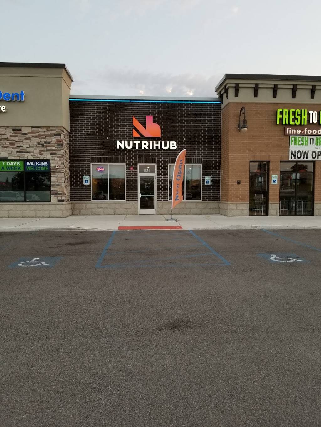 NutriHub | restaurant | 536 E 81st Ave, Merrillville, IN 46410, USA | 2194728488 OR +1 219-472-8488